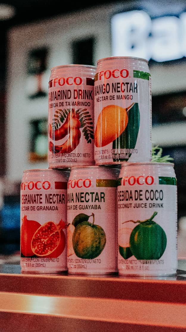 Distintos tipos de bebidas asiaticas