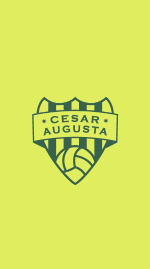 Logo contraste con accent Fútbol Sala Femenino César Augusta