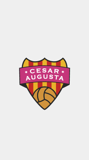 Nuevo diseño del logo del Fútbol Sala Femenino César Augusta realizado por birdcom