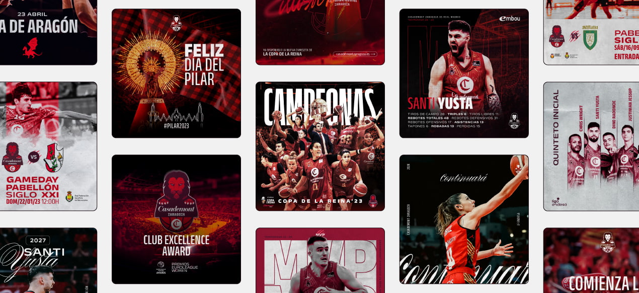 Creatividades del Casademont creado por birdcom