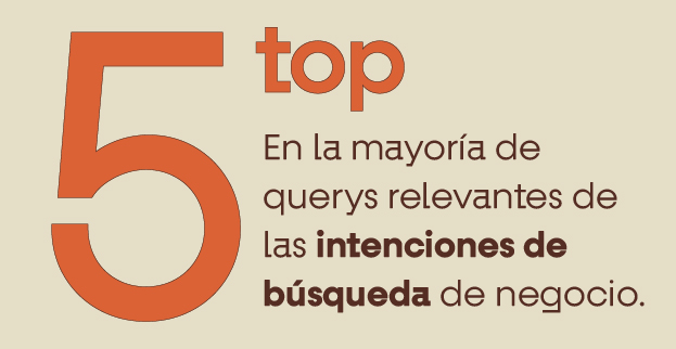Top 5, en querys relevates