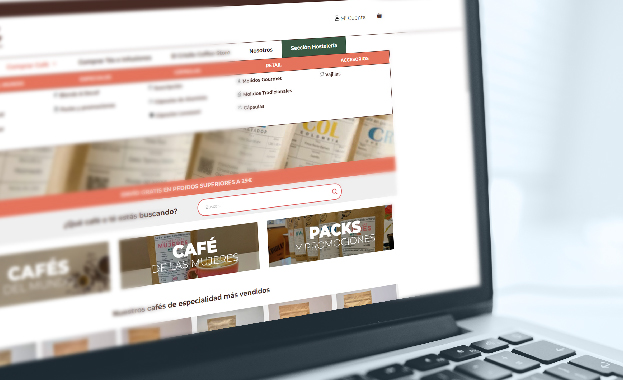 Diseño web creado para Cafés el criollo