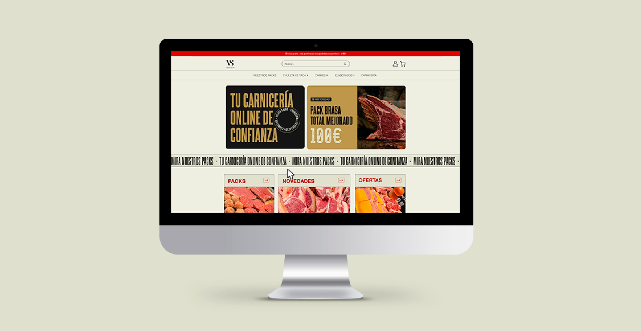 Diseño web Carnicería Víctor Salvo