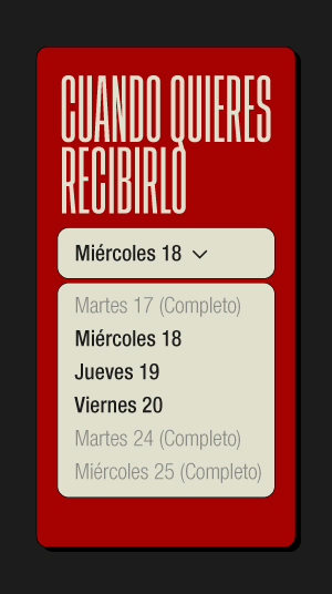 entrega personalizada