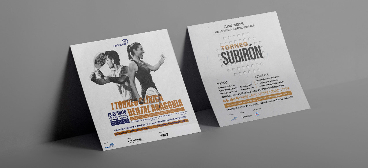 Creación de carteles para torneos de padel en Pádel Zaragoza