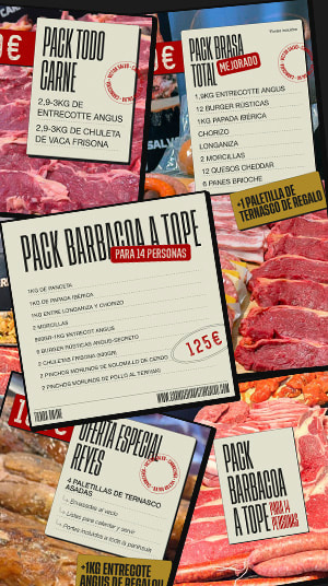 Tipos de packs de carniceria victor salvo