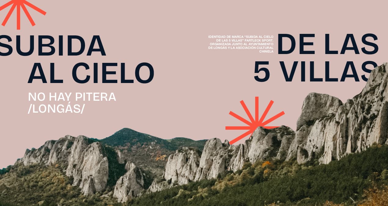 Diseño grafico moderno para subida al cielo de las 5 villas